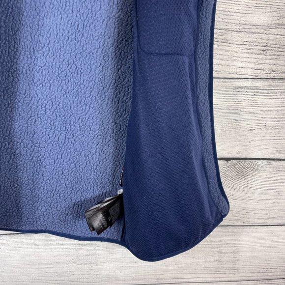 ]Marmot Wiley Polartec Sleeveless Fleece Navy Vest Zipped Sized Pockets S… - Picture 12 of 14